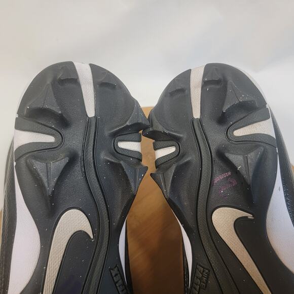 Nike Alpha Fast Flex Baseball Sneakers Shoes Men 13 Black White - Picture 12 of 14